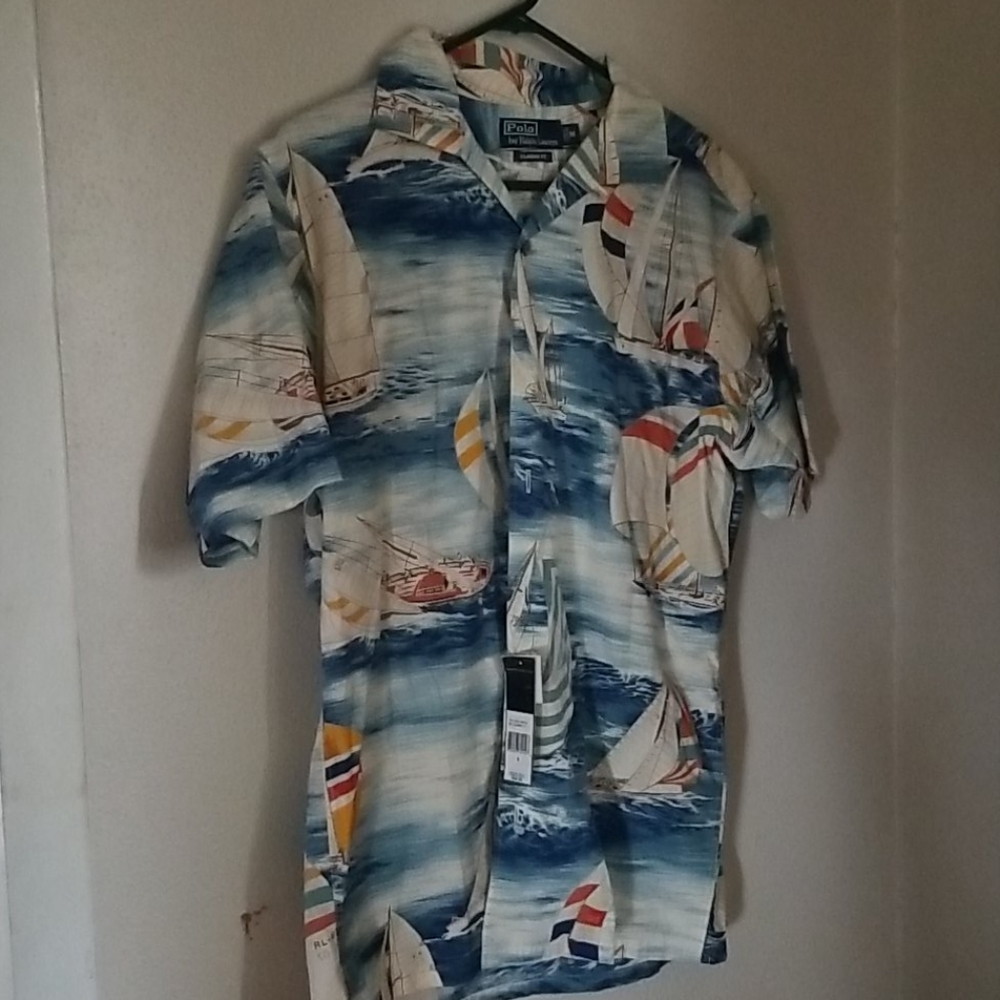 Polo Ralph Lauren Hawaiian Shirt Medium NWT